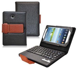 COD Bluetooth Keyboard Tablet Stand Leather Case for Samsung Galaxy Tab 3 7.0 P3200 (White/Red) Computers & Accessories