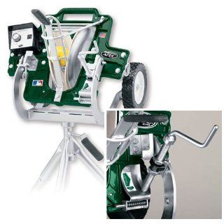 ATEC Rookie Baseball Pitching Machine  Rechargeable 12 V  Sports & Outdoors
