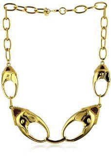 KARA by Kara Ross "Elephant" Herd Necklace, Chestnut Karung Jewelry