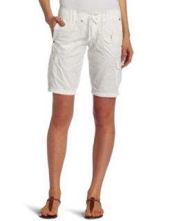 Unionbay Juniors Lucia Solid Bermuda Pant, Paperwhite, 0 Shorts