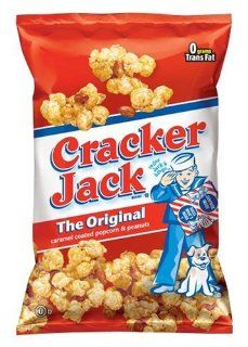 Cracker Jack Caramel Coated Popcorn & Peanuts, Original, 2.875 Ounce Bags (Pack of 36)  Popped Popcorn  Grocery & Gourmet Food