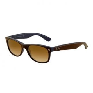 Ray Ban 0RB2132 874/5155 Square Sunglasses,Brown Gradient on Antique/Polar Blue Gradient Pink,55 mm Ray Ban Clothing