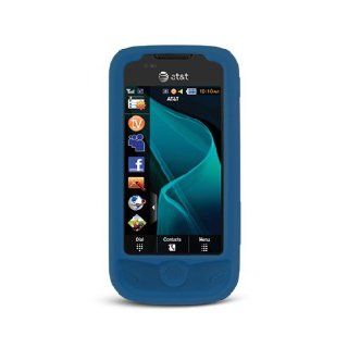 Blue Soft Silicone Gel Skin Cover Case for Samsung Mythic SGH A897 Cell Phones & Accessories
