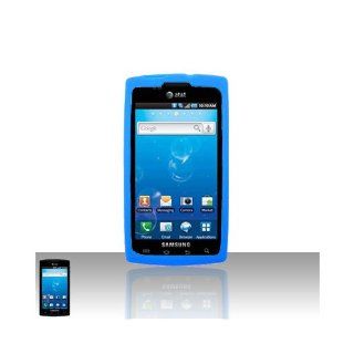 Blue Soft Silicone Gel Skin Cover Case for Samsung Captivate SGH I897 Cell Phones & Accessories