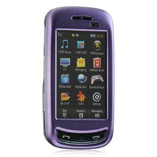 Samsung Impression SGH A877 Snap On Rubber Cover Case (Purple) Cell Phones & Accessories
