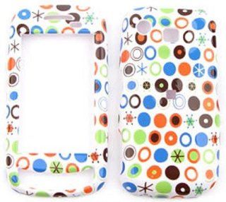 Samsung Impression A877   Colorful Cute Polka Dots on White�  Hard Case/Cover/Faceplate/Snap On/Housing/Protector Cell Phones & Accessories