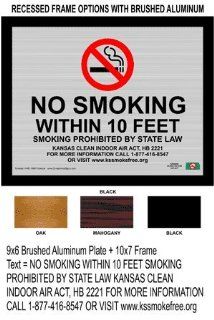No Smoking Within 10 Feet Smoking Prohibited Sign NHE 10857 Kansas  Business And Store Signs 