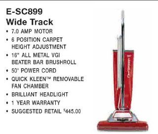 Sanitaire SC899F Commercial Shake Out Bag Wide Upright Vacuum Cleaner with 7 Amp Motor, 16" Cleaning Path Household Upright Vacuums