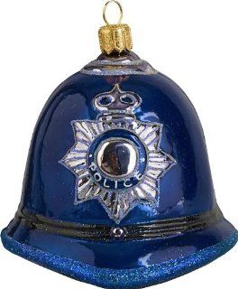 British Bobby Hat Glass Christmas Ornament   New for 2013   Joy to the World Collectibles   Decorative Hanging Ornaments