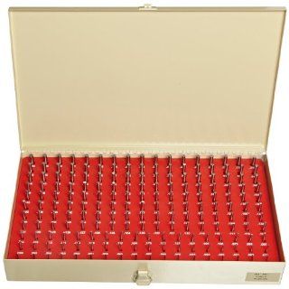 Fowler 53 880 250 Cylindrical Pin Gage Set, 0.061" 0.250" Graduation Range, 0.001" Graduation Interval, Set of 190 Hardware Pin Gages