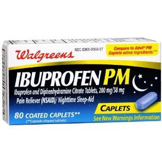  Ibuprofen PM Coated Caplets, 80 ea Health & Personal Care