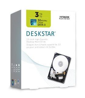 HGST Deskstar 3.5 Inch 3 TB CoolSpin SATA 6Gbps Internal Hard Drive Retail Kit (0S03228) Electronics