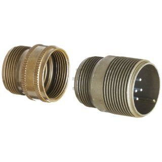 Amphenol Industrial 97 3101A 18 1P Circular Connector Pin, Threaded Coupling, Solder Termination, Cable Receptacle, Solid Backshell, 18 1 Insert Arrangement, 18 Shell Size, 10 Contacts Electronic Component Cylindrical Connectors Industrial & Scientif