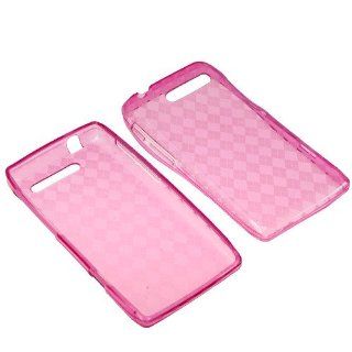 Aimo Wireless MOTXT907SKC205 Soft and Slim Fabulous Protective Skin for Motorola Droid RAZR M XT907   Retail Packaging   Hot Pink Hexagon Cell Phones & Accessories