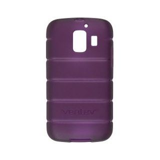 ATT Huawei Fusion 2 U8665 Ventev SlipGrip TPU Snap On Case Cover Purple Cell Phones & Accessories