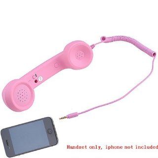 SANOXY Pink Retro Classic Eliminate Radiation Telephone Handset For iPad 2 iPhone 4G 3GS 3G Cell Phones & Accessories