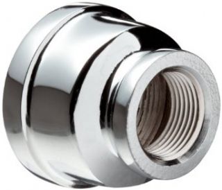 Chrome Plated Brass Pipe Fitting, Reducing Coupling, 3/4" X 1/2" NPT Female Industrial Pipe Fittings