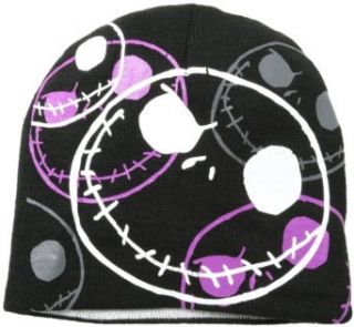Nightmare Before Christmas Men's Reversible Jack Beanie, Black, One Size at  Mens Clothing store