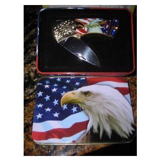 United We Stand Collectible Pocket Knife with Eagle