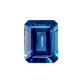 2.60 3.11 Cts of 9x7 Mm AAA Emerald cut London Blue Topaz (1 Pc) Loose Gemstone Jewelry