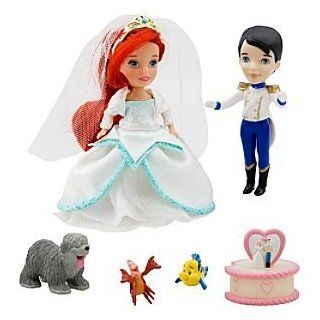 ''Once Upon a Wedding'' Disney Princess Darlings Doll Set   Ariel and Prince Eric Toys & Games