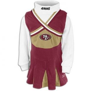 49ers Reebok Toddlers NFL Toddler Cheerleader Dress ( sz. 4T, Garnet  49ers )  Infant And Toddler Sports Fan Apparel  Clothing