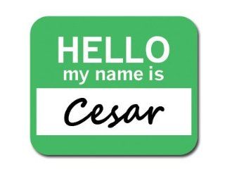 Cesar Hello My Name Is Mousepad Mouse Pad Computers & Accessories