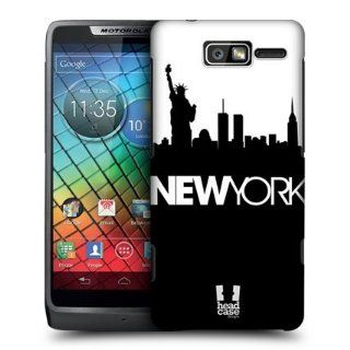 Head Case Designs New York Black And White Skyline Hard Back Case Cover For Motorola RAZR i XT890 Cell Phones & Accessories
