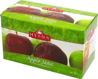 Hyson Tea, Apple Jazz, Teabags, 25 Count Boxes (Pack of 24)  Black Teas  Grocery & Gourmet Food