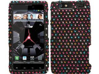 Purple Bling Rhinestone Crystal Case Cover Diamond Faceplate For Motorola Droid Razr Maxx 912M 913 916 Razor Max with Free Pouch Cell Phones & Accessories