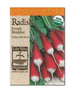 Lake Valley Seed 891 Organic Radish Seed, French Breakfast, 4 Gram Packet (Discontinued by Manufacturer)  Vegetable Plants  Patio, Lawn & Garden