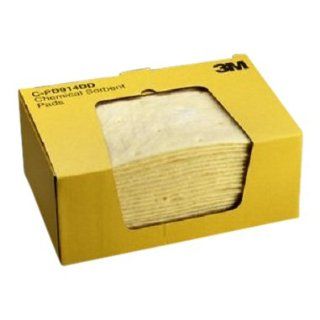 3M Chemical Sorbent Pad C PD914DD, 9 1/4" Length x 14 1/2" Width, 23.5 Gallons Absorption Capacity (Case of 150) Science Lab Spill Containment Supplies