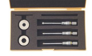 Mitutoyo 368 916 Holtest Vernier Inside Micrometer, Complete Unit Set, 0.275 0.5" Range, 0.0001" Graduation, +/ 0.0001" Accuracy