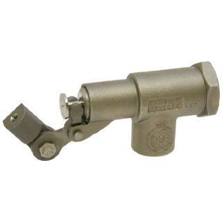 Robert Manufacturing R1350 5 Series Bob 316 Stainless Steel Float Valve Assembly with Stem, Viton Disc and Cup, 3/8" NPT Female Inlet x 3/8" NPT Female Outlet, 85 psi Pressure Industrial Float Valves