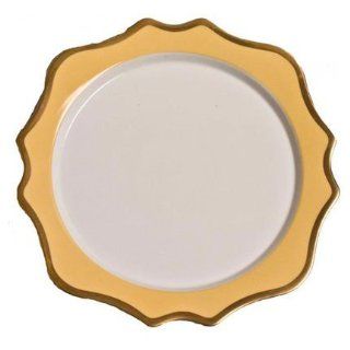Anna's Palette Sunburst Yellow Charger Plate Dinnerware Sets Kitchen & Dining