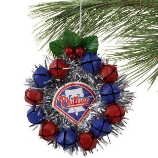 Philadelphia Phillies Jingle Bell Wreath Ornament  Baseball And Softball Apparel  Sports & Outdoors