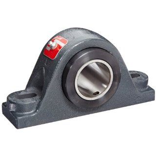 Browning PBE920X 2 3/16 Tapered Roller Pillow Block, 2 Bolt, Setscrew Double Collar Lock, SR Mount Type, Contact Seal, Cast Iron, Inch, 2 3/16" Bore, 2 1/2" Base To Center Height, 7 11/32" Bolt Hole Spacing Width Pillow Block Bearings Indu