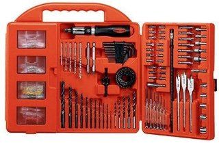 Black and Decker 71 926 150 Piece Drilling and Screwdriving Project Kit Set, 71926   Power Core Drills