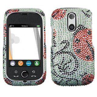 Hard Plastic Snap on Cover Fits Kyocera E3100 Rio Lady Bug Full Diamond/Rhinestone Cricket Cell Phones & Accessories