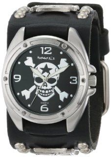 Nemesis Men's MIC906K Cross Bone Skull Watch Watches