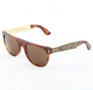 Super Flat Top 928 Sunglasses by RETROSUPERFUTURE Gold Francis Leopard Zeiss RETROSUPERFUTURE Clothing