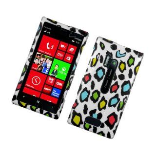 Eagle Cell PINK928R2D168 Stylish Hard Snap On Protective Case for Nokia Lumia 928   Retail Packaging   Rainbow Leopard Cell Phones & Accessories