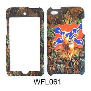 Apple IPod ITouch 4 Camo Deer Rebel Flag Case Cover Protector New Snap On Skin Cell Phones & Accessories