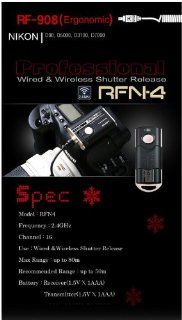 SMDV RFN 4 (RF 908) Wireless & Cable Shutter Release for Nikon DSLR Nikon Df, D610, D600, D7100, D7000, D5300, D5200, D5100, D5000, D3200, D3100, D90, Coolpix A, P7800, P7700 (Nikon MC DC2), WR R10  Camera Shutter Release Cords  Camera & Photo