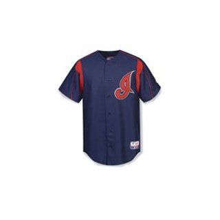 Cleveland Indians Blank Batting Practice Closeout 2006 Jersey (Youth Small)  Athletic Jerseys  Clothing