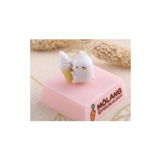 USAMZ909 Cute Rabbit Take Icecream Style Earphone Bow Dust Plug Headset Cover Stopper Cap for Apple iPhone Cell Phones & Accessories