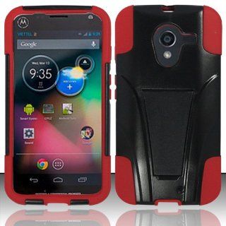 Motorola Moto X Case Chil Red Utra Pro Double Protection two in one Hard + Silicone Protector Cover (AT&T / US Cellular / Verizon / Sprint) with Free Car Charger + Gift Box By Tech Accessories Cell Phones & Accessories