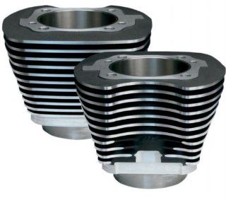 S&S Cycle Big Bore 3 7/8in. Cylinders for 95in.,103in., and 106in. Kits   Black with Highlighted Fins 910 0208 Automotive