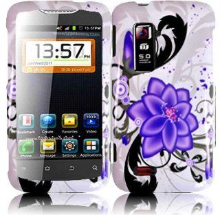 For ZTE Anthem 4G N910 Hard Design Cover Case Violet Lily Cell Phones & Accessories