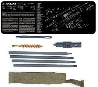 Ultimate Arms Gear Complete M1 M 1 M1D Garand Armorer Kit Includes Military Mil Spec Quality Classic WWII Reproduction Cleaning Kit And Buttstock M10 Combo Multi Tool + Armorer's Gunsmith Cleaning Work Tool Bench Gun Mat  Gunsmithing Tools And Access